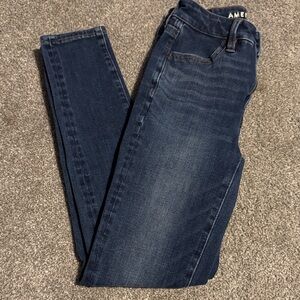 American Eagle Outfitters Women's Deep Indigo Skinny Jeans